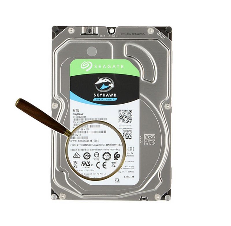 Seagate ST6000VX008 6TB 注意表示あり Hard Disk 6TB, Seagate Skyhawk ST6000VX008, cache 256MB, pentru