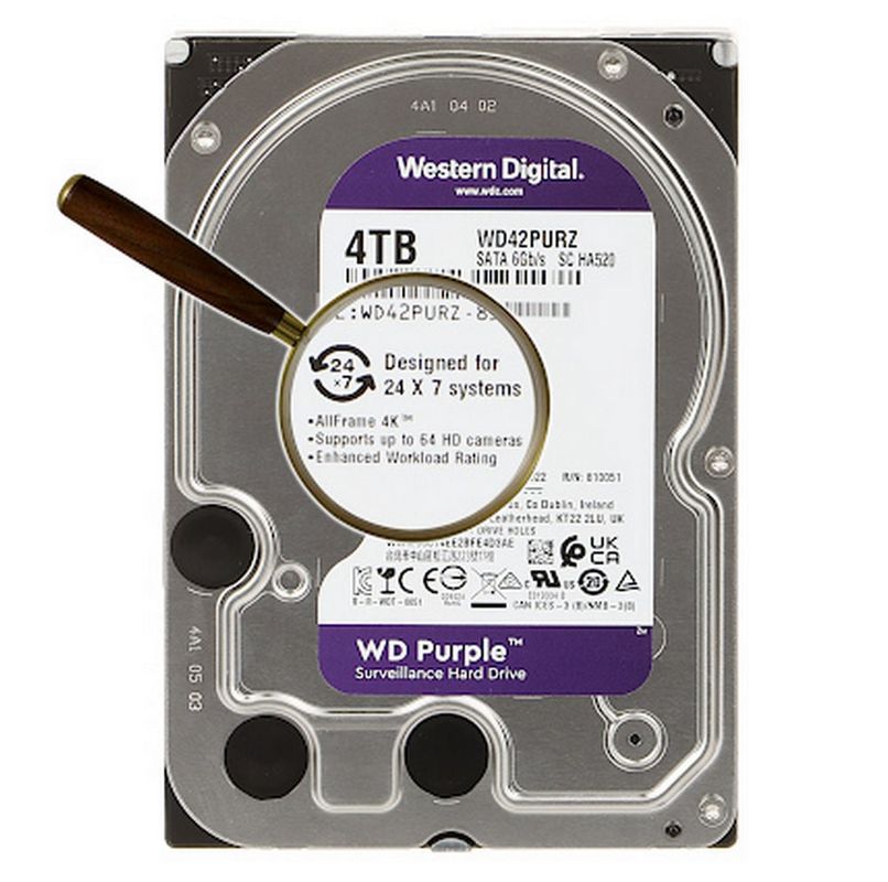 Hard disk, Western Digital Purple PRO, 4TB, WD42PURZ - A2t.ro