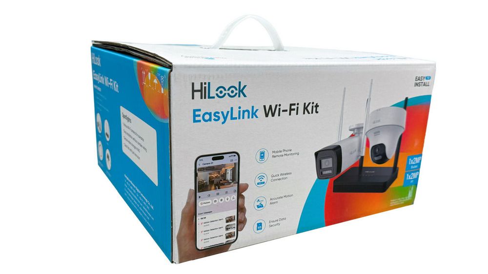 Kit supraveghere IP Wireless Hikvision HiLook IKS-2042BTH-PH/W, 2