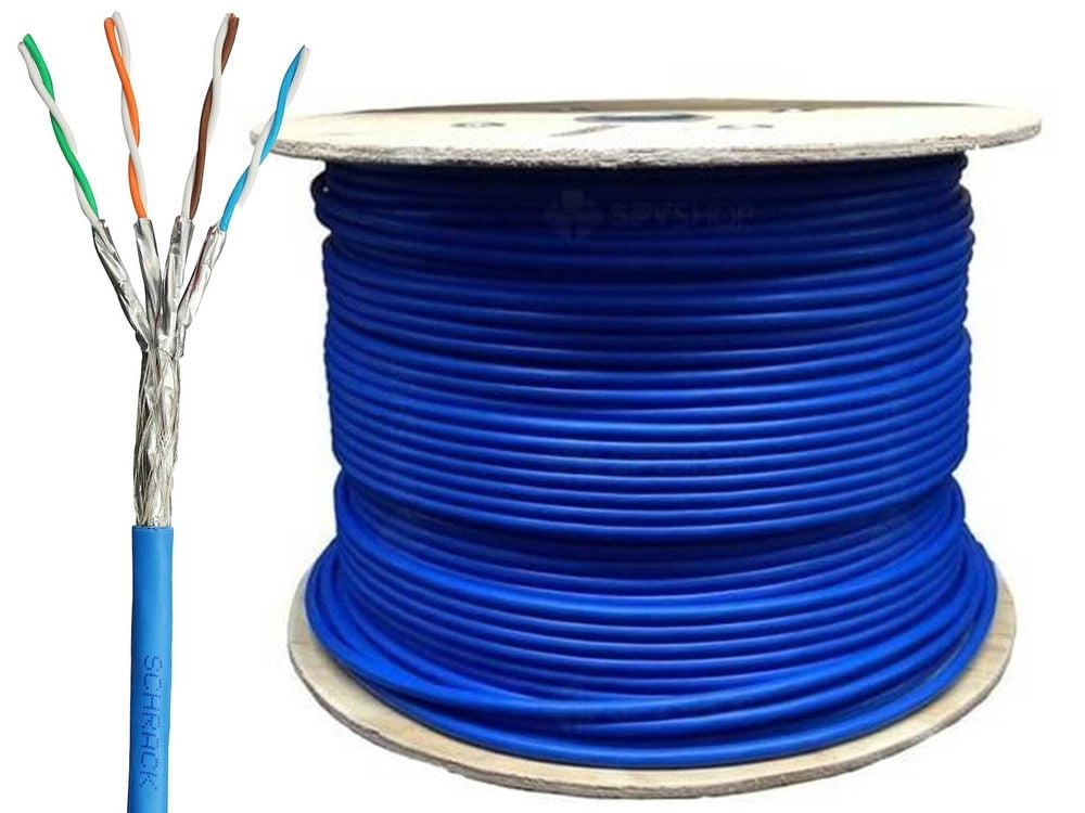 【non】P125 Cablu SFTP Cat7 1000MHz LS0H 23AWG Rola 500M SFTPCAT7500 SCHRACK