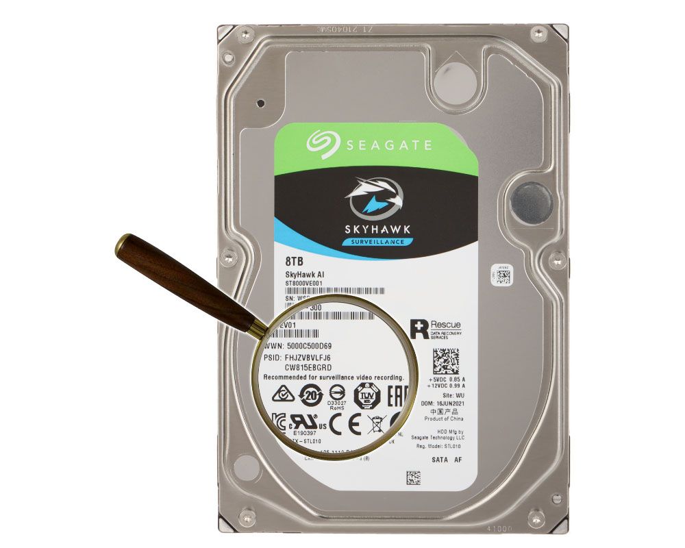 Hard disk 8Tb, pentru supraveghere video, Seagate SKYHAWK