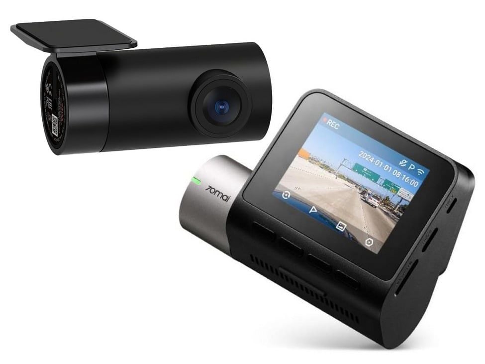 Set 2 camere auto, 70mai A510-1, fata Dash Cam A510, spate RC11
