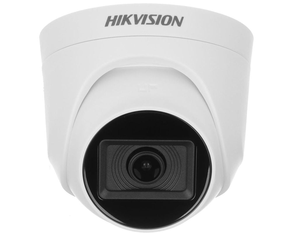 Camera dome 4 in 1, 2 MP Full HD, lentila 2.8mm, audio, IR 30 de metri, Hikvision DS-2CE76D0T-ITMFS