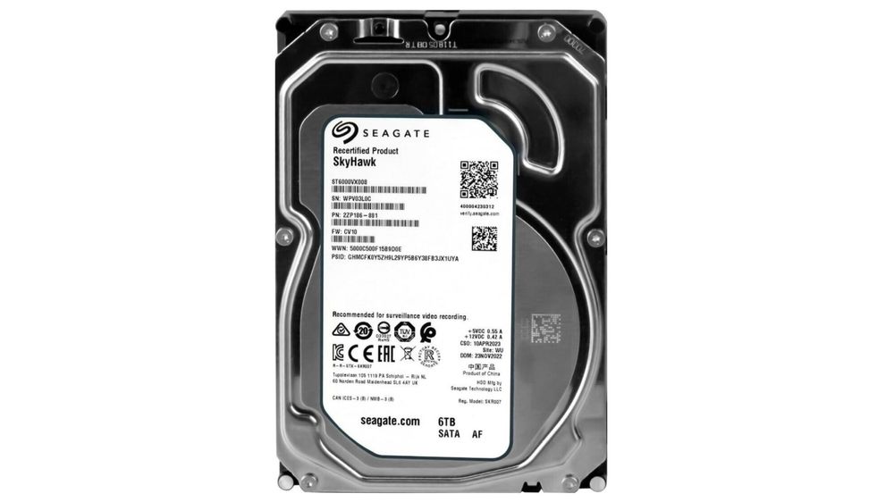 Hard Disk 6TB, Seagate Skyhawk ST6000VX008, cache 256MB, pentru