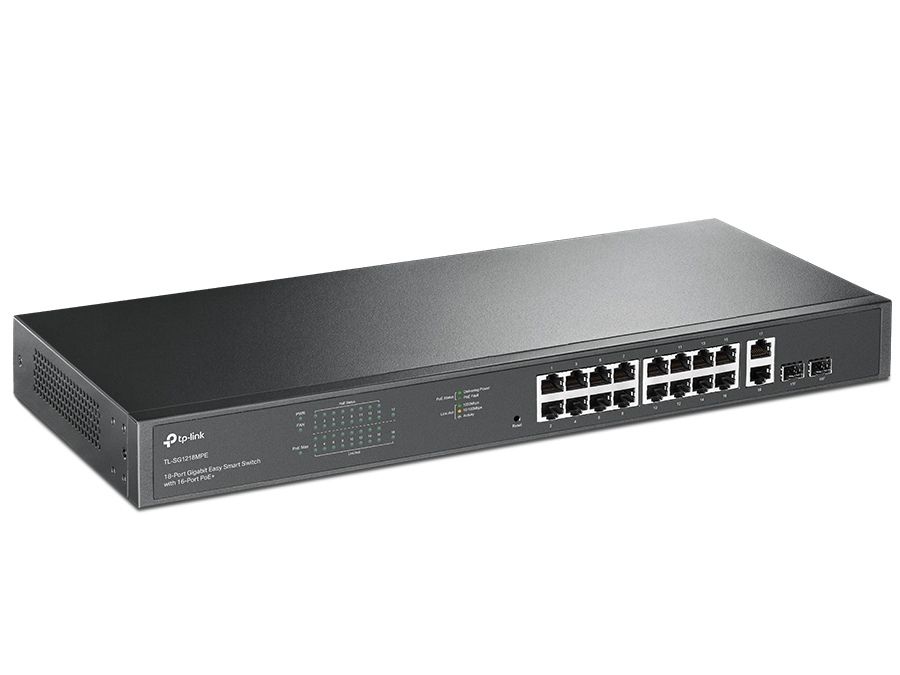 Switch Tp-Link TL-SG1218MP 20 Porturi, 16x PoE+, 2x RJ45 Gb, 2x