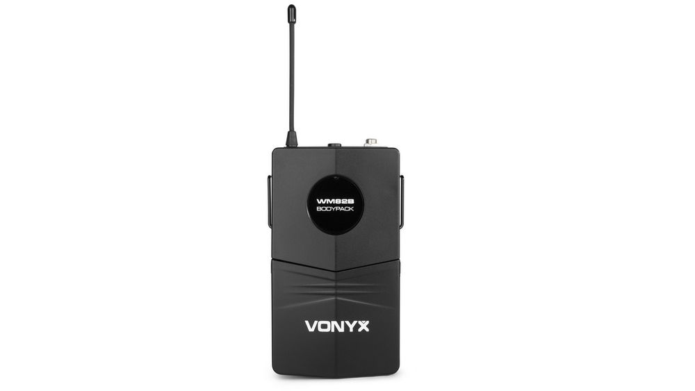 myk Microfon fara fir UHF VONYX WM82C, 2 canale, 1 microfon de mana