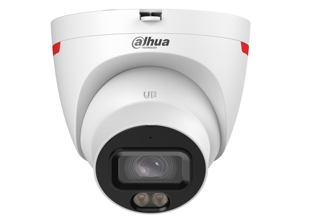 Camera supraveghere dome IP Dahua IPC-HDW2249T-S-LED-0280B-PRO, WizSense, 2MP, WizColor, LED alb 30m, Audio, PoE, IP67