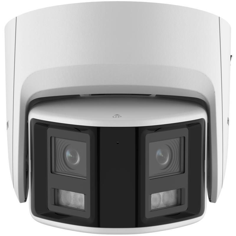 Camera supraveghere IP Panoramica AcuSense Hikvision DS-2CD2346G2P-ISU/SL(2.8mm)(C), 4MP, IR 30m, Alarma, PoE, IP67