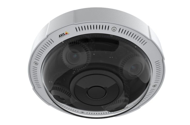Camera supraveghere IP panoramica AXIS P3727-PLE, 4 lentile de 2MP, Iluminare IR 50m, Functii AI, PoE, NEMA 4X, IP66, IK09
