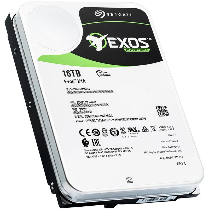 Hard Disk 16 TB Seagate Exos X18 ST16000NM000J, 7200 RPM, 256