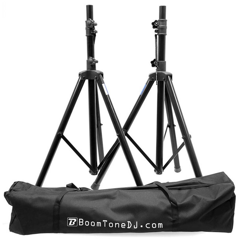 Set suport boxe, reglaj 100-160cm, husa de transport inclusa, sarcina maxima 30kg, BoomTone DJ BOSSV200II