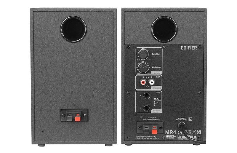 Boxe studio Edifier MR4-BK, 42W, RCA, AUX, iesire casti, Jack 3.5