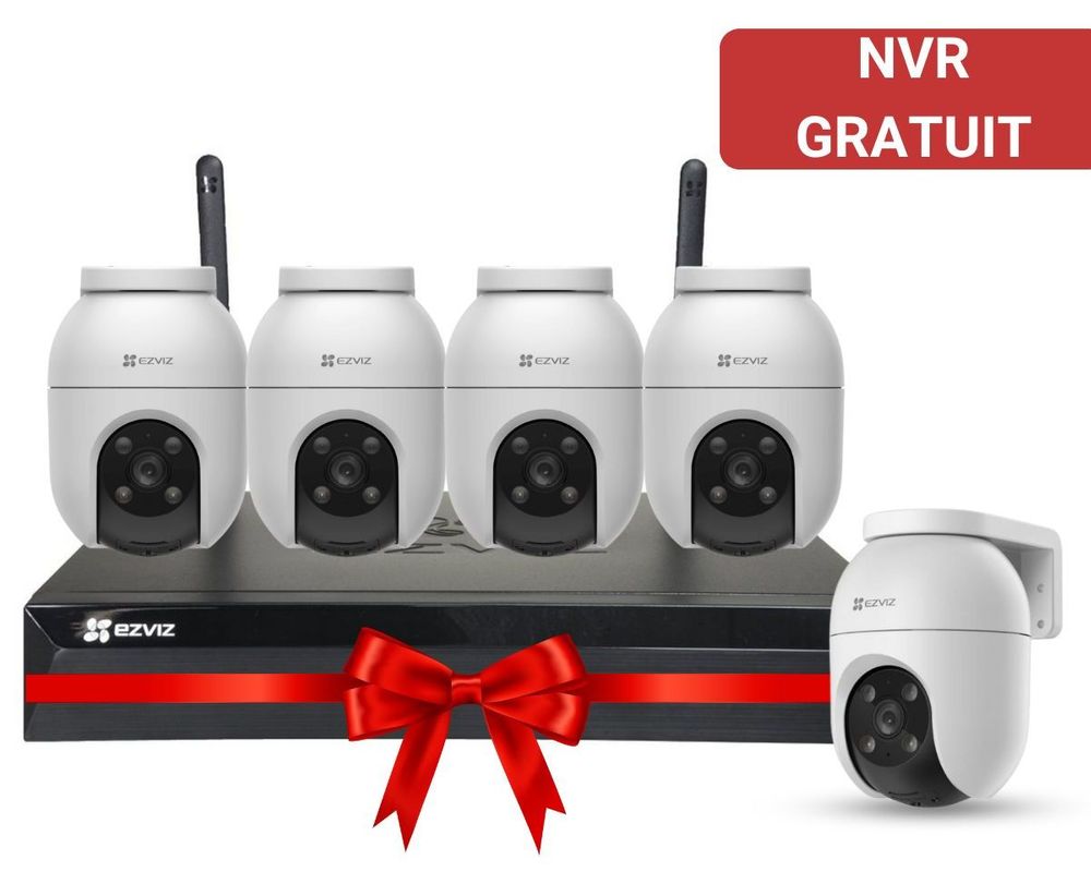Re-Nutriv 5点セット PROMO: Kit cu 5 camere, NVR Gratuit, Ezviz KITX5S(8W)+5xC8c4MP