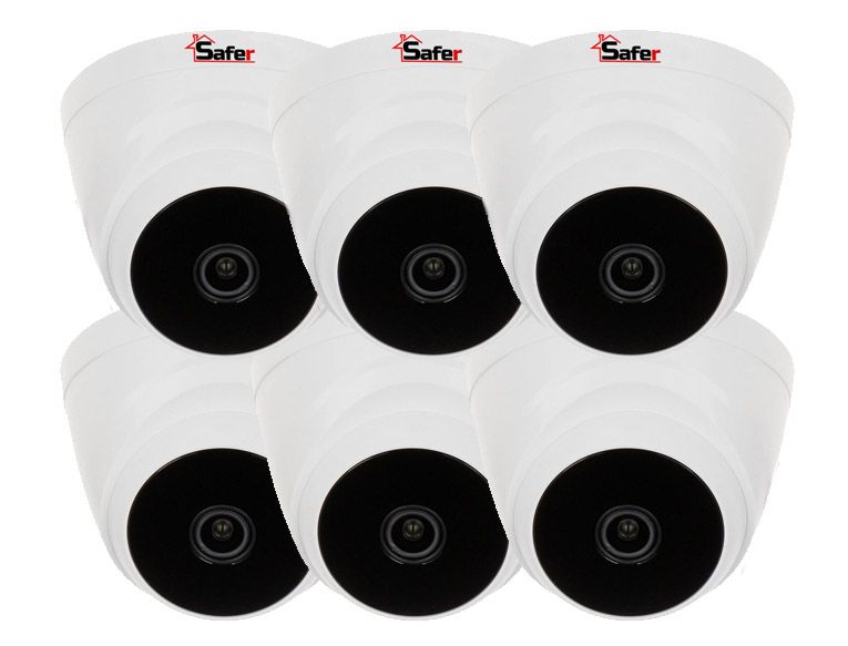 Pachet 6 x Camera supraveghere 5MP, 2.8mm, IR 20 metri, Safer, SAF-DP5MP20F28
