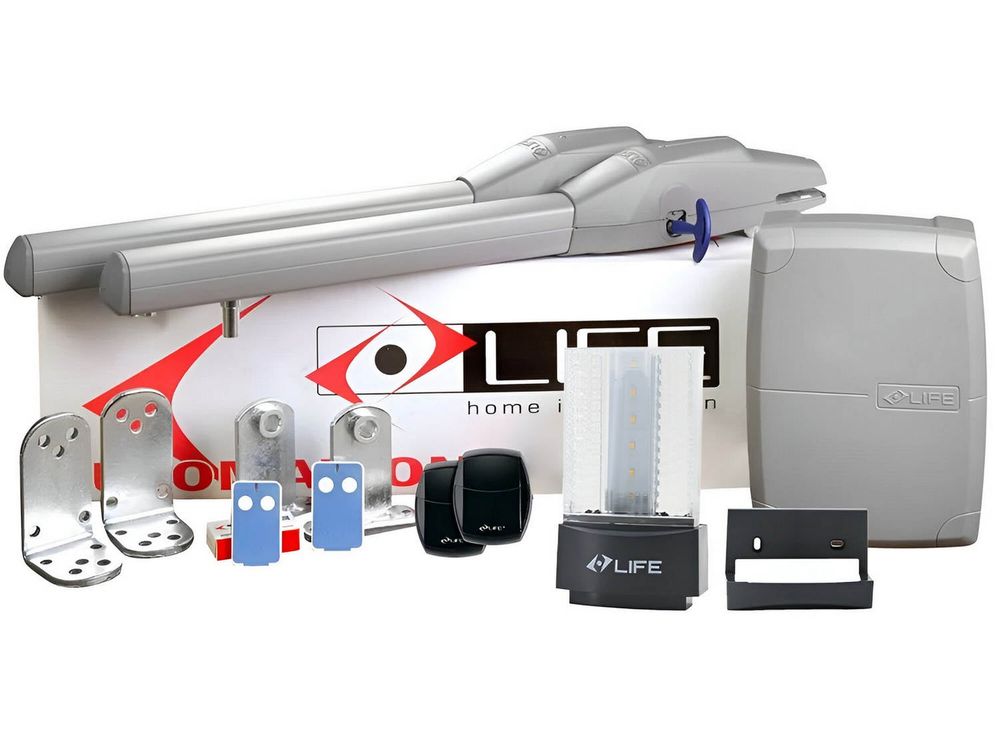 Kit automatizare poarta batanta 2x3 metri Life, OPTIMO2 24 XL