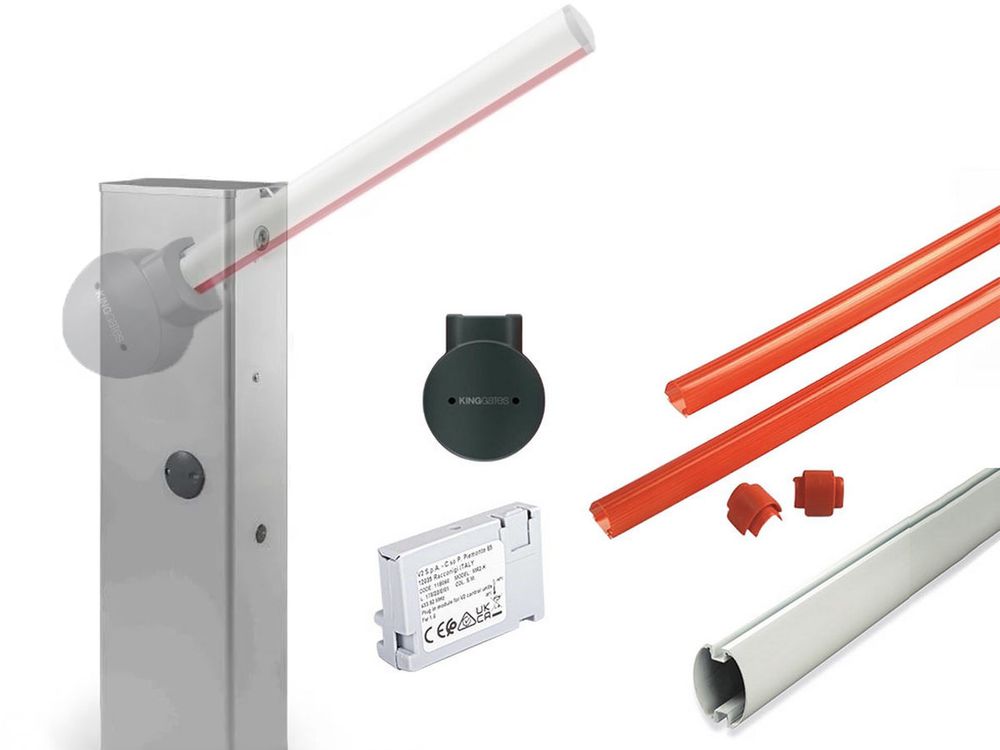 Kit bariera acces auto KING GATES NUURKIT4, lungime 4m, 24V, IP54