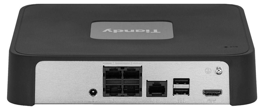 Kit IP de supraveghere Tiandy, NVR 4 canale PoE, 4 camere 2 MP