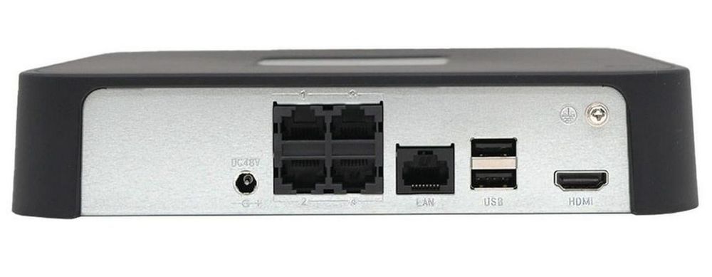 Kit supraveghere IP Tiandy PoE, 4 camere, 4MP, IR 30m, NVR 4
