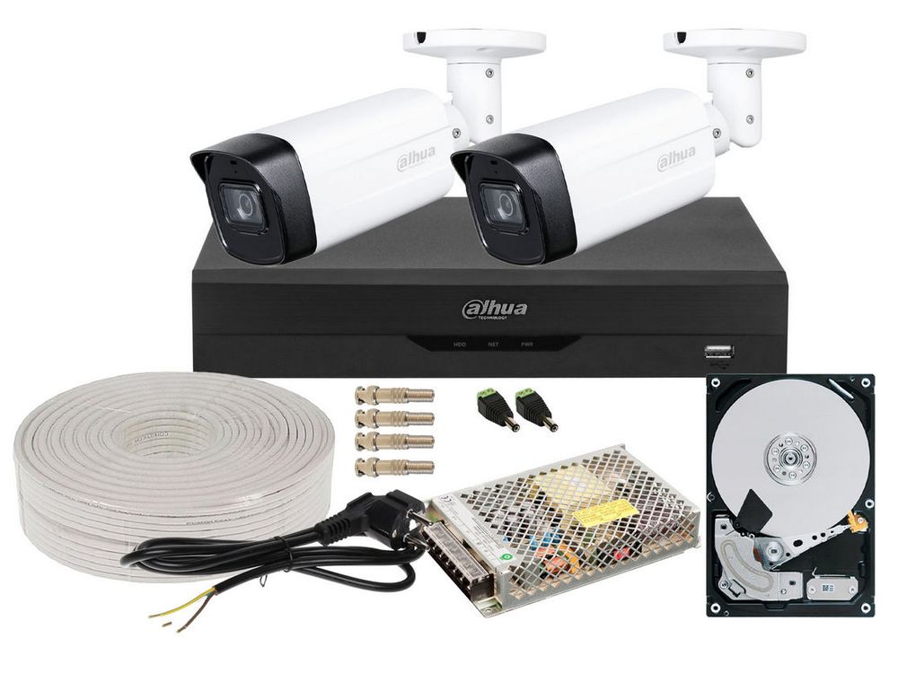 Cam　2点セット Kit complet 2 camere supraveghere video 5MP exterior, Safer, GATA