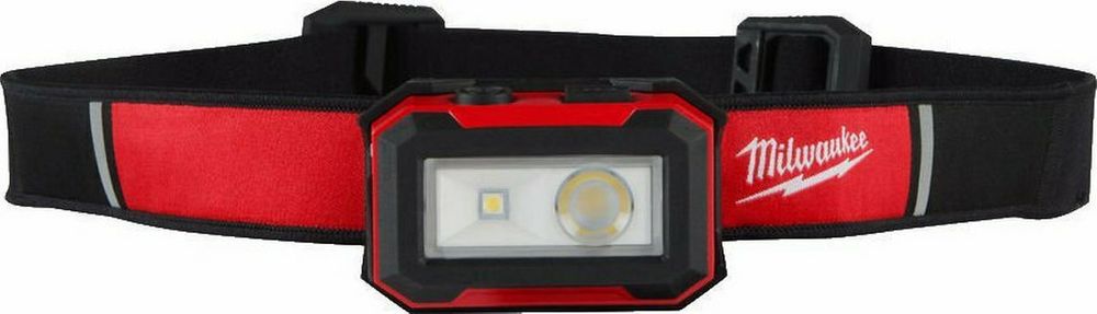 Lanterna LED pentru cap Milwaukee, model IR HL450, acumulator 4V, Incarcare prin cablu USB, IP54, 4933478587