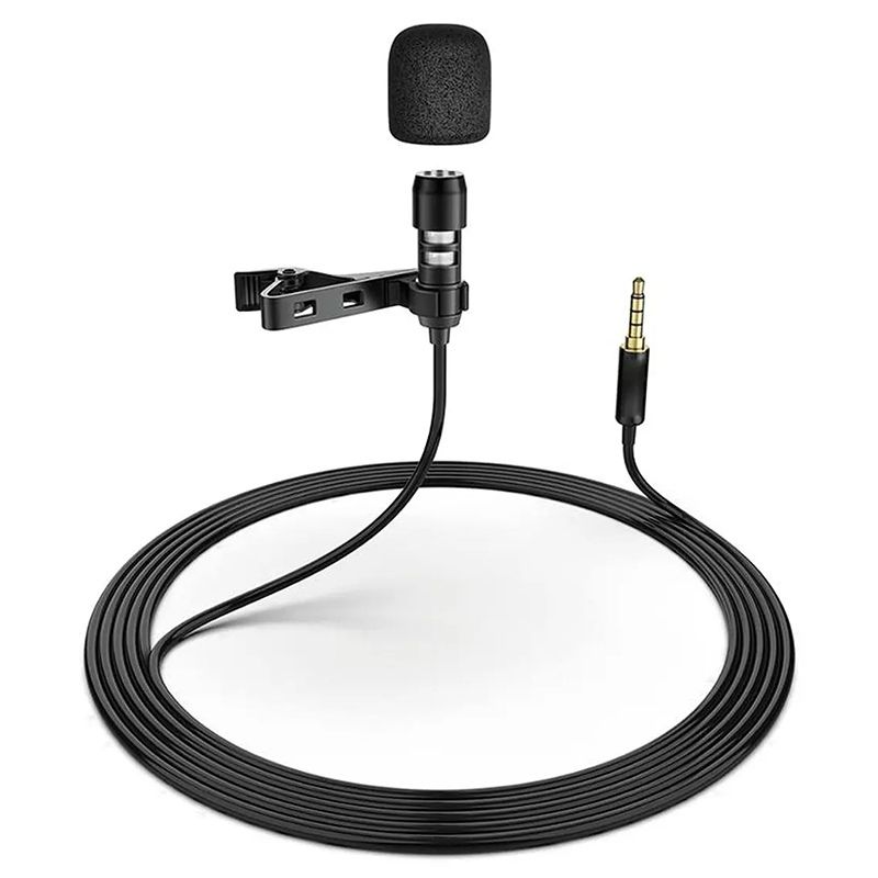 Microfon lavaliera, cu cablu, Intrare Jack 3.5mm, clema de prindere, OPMLLCB