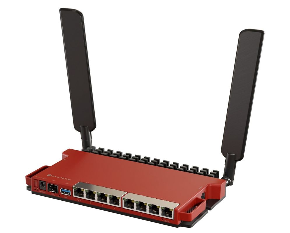 Mikrotik, L009UiGS-2HaxD-IN, Router Wireless, WiFi6, AX600, 24V, 8 Porturi LAN Gigabit