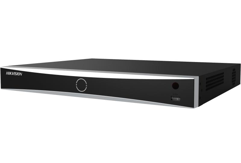 NVR 32 canale, Hikvision DS-7632NXI-K2/16P, AcuSense, 4K, 1U, Latime de banda 256 Mbps, 16x porturi PoE, 2x porturi SATA