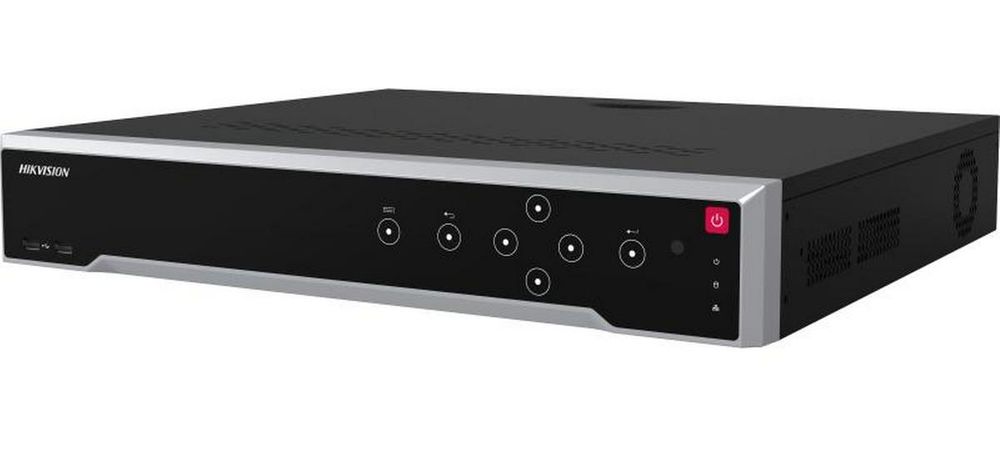 NVR 32 canale Hikvision DS-7732NI-M4/16P, 32 MP 8K, 16xPoE, latime de banda 320Mbps, 4x port SATA 16TB, Alarma 16/9