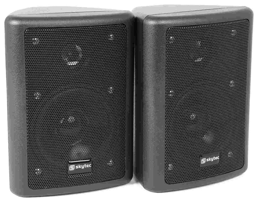 Set boxe stereo cu 2 cai, 75W, 8 ohm, negre, interior, Skytec