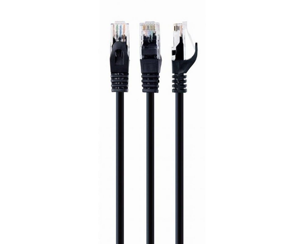 Patchcord retea CAT6 3M negru, PP6U-3M/BK