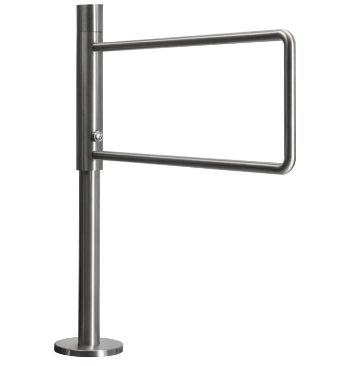 Poarta batanta unidirectionala, mecanica, din INOX, cu cheie, YK-PB-M-ZL