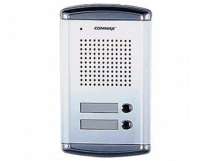 Post de exterior cu 2 butoane Commax DR-2A2N, carcasa din aluminiu