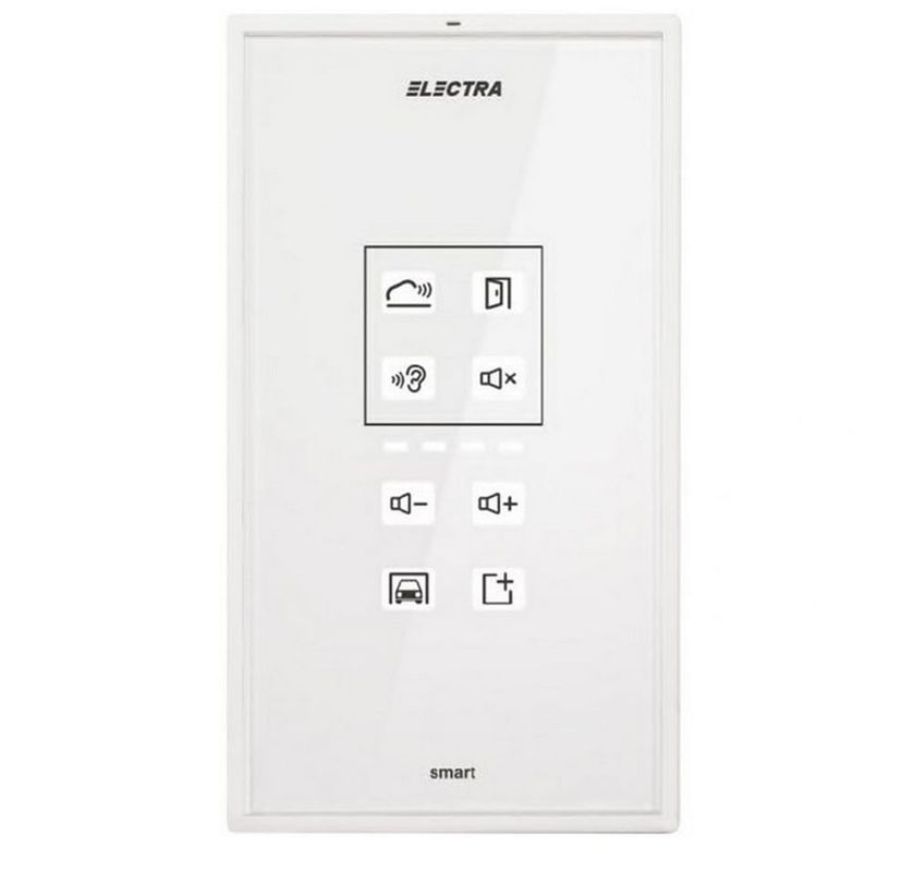 [RESIGILAT] Post suplimentar de interior audio, Electra, Alb, taste touch iluminate,  sticla securizata, ATM.0S403.ELW04-R