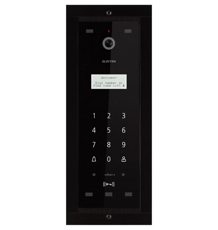 Post exterior videointerfon, blocuri 40 apartamente, negru, ingropat, Electra, VPM.0BF03.ELBU4