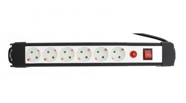 PRELUNGITOR cu 6 prize, lungime de 5 metri si protectie 10A PRP6C5M
