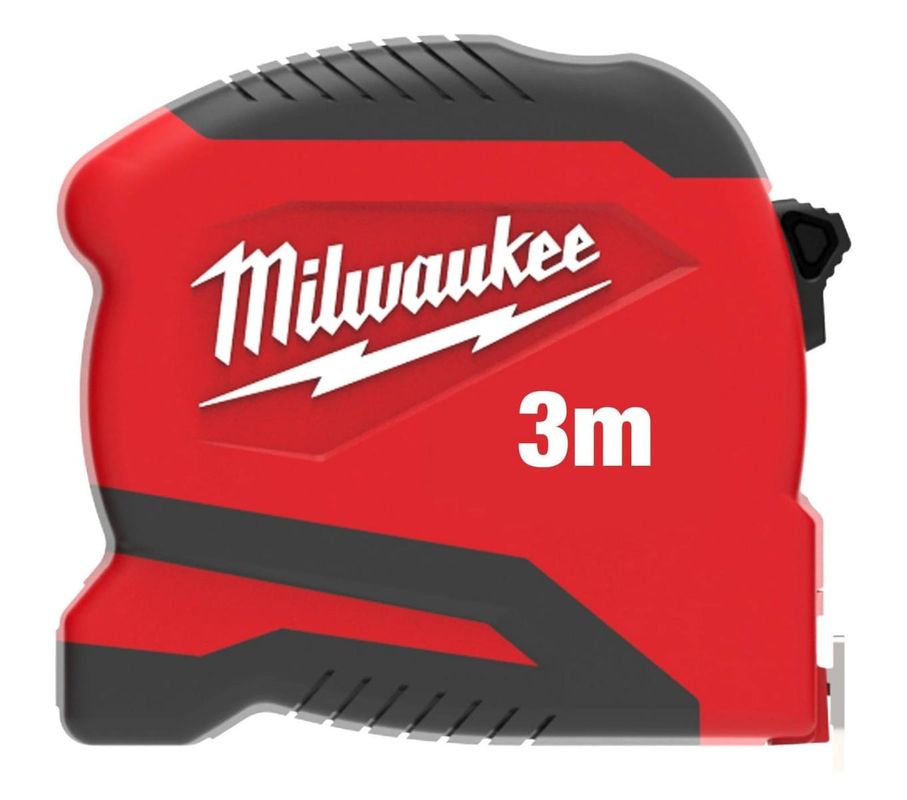 Ruleta compacta Milwaukee GEN 2, punct de rupere 3.2m, clema pentru curea, functie Finger-Stop, 4932498776