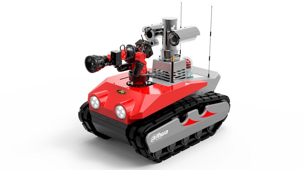 Robot electric de stingere incendii, Dahua RXR-MC80BD, camera