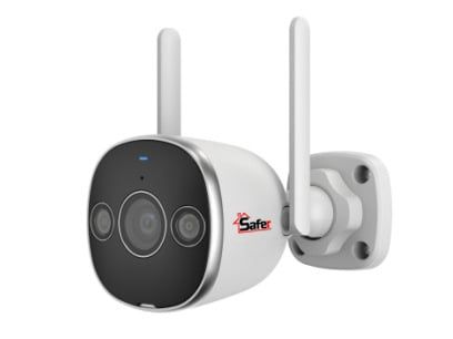 Camera de supraveghere IP wireless, 5MP, Wi-Fi, iluminare duala, audio bidirectional, slot card microSD, IP 67, Safer SAF-WIFIBP5MP20F28-IL(U)