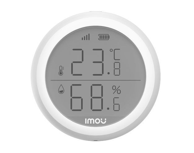 [RESIGILAT] Senzor de temperatura si umiditate, Wireless, protocol Zigbee, afisaj LCD, notificari push, alarma, IMOU IOT-ZTM1-EU-R1