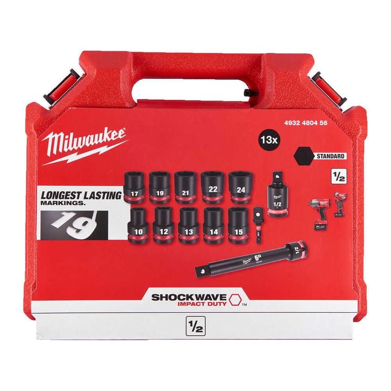 かじゃ　1 20-25 Set chei tubulare Milwaukee Shockwave Impact Duty 1/2