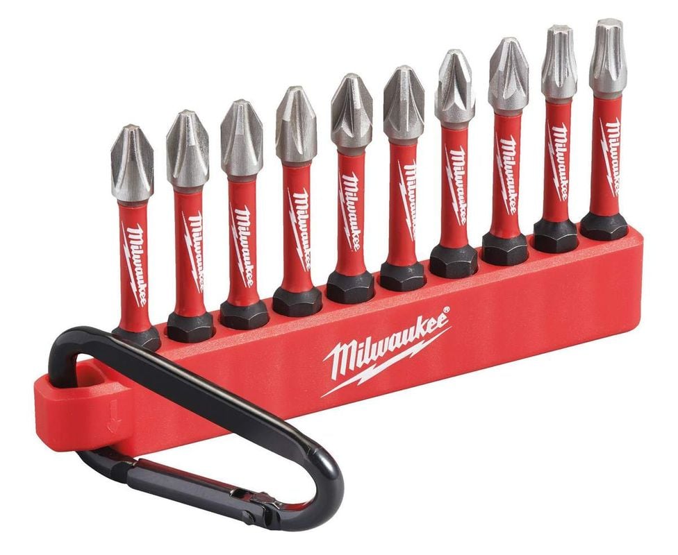 Set de biti Milwaukee Shockwave Impact Duty - Carabiner, 50mm, 10