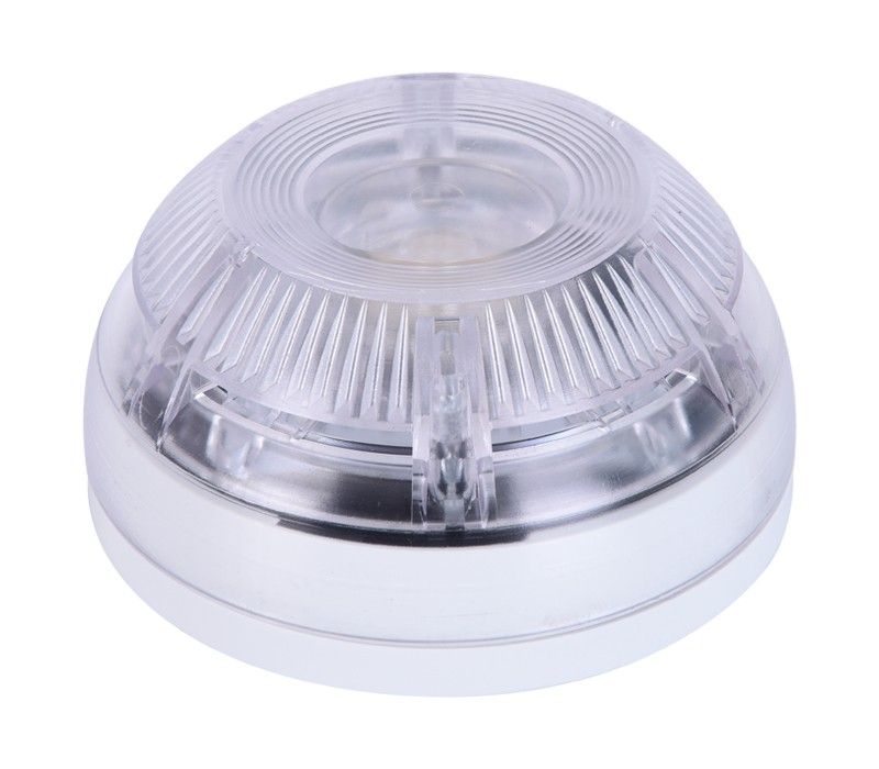 Flash conventional de interior, avertizare luminoasa stroboscopica, fara sunet, alb, Teknim TFS-3193W