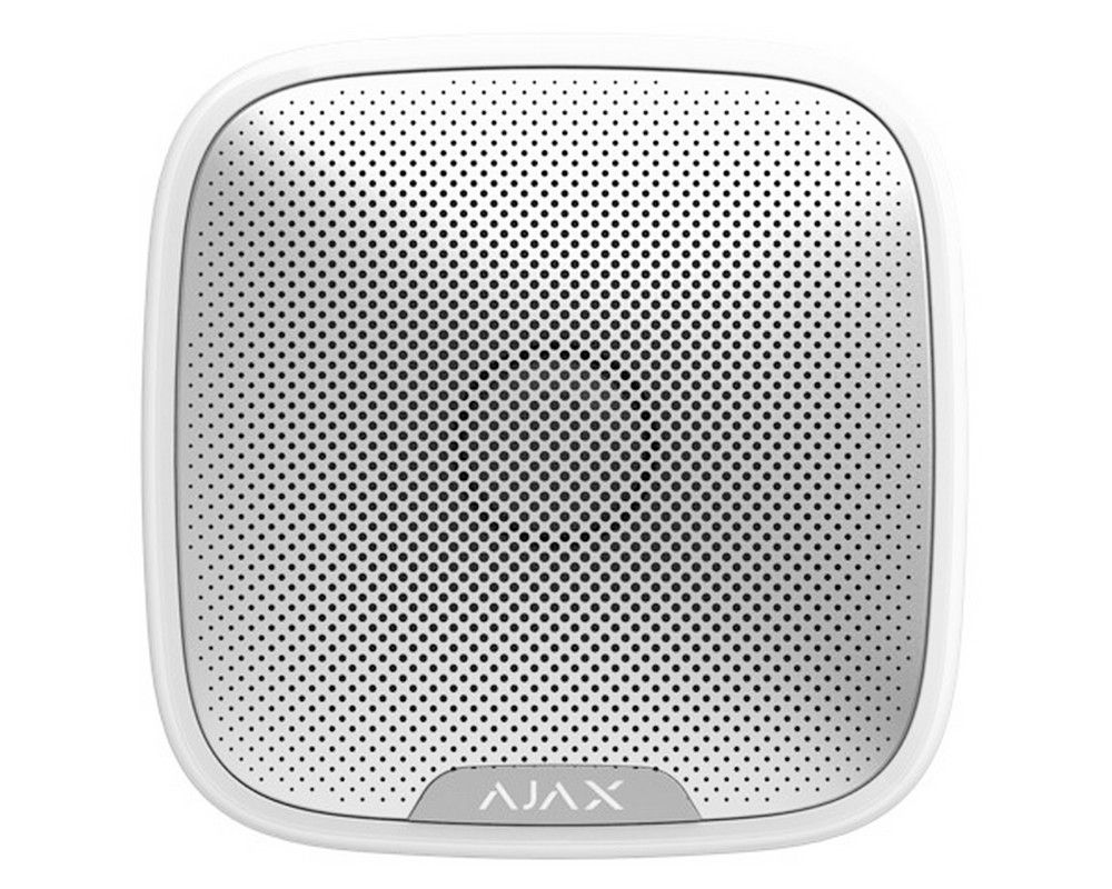 Sirena de exterior, wireless, 868 MHz, LED cu lumina rosie, 113 dB, AJAX STREETSIREN WH