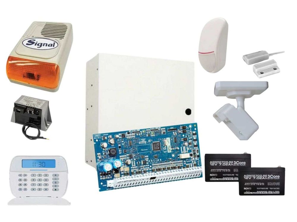 Sistem de alarma cablat DSC ICON cu doua elemente de detectie, de exterior KIT NEO2032ICON EXT