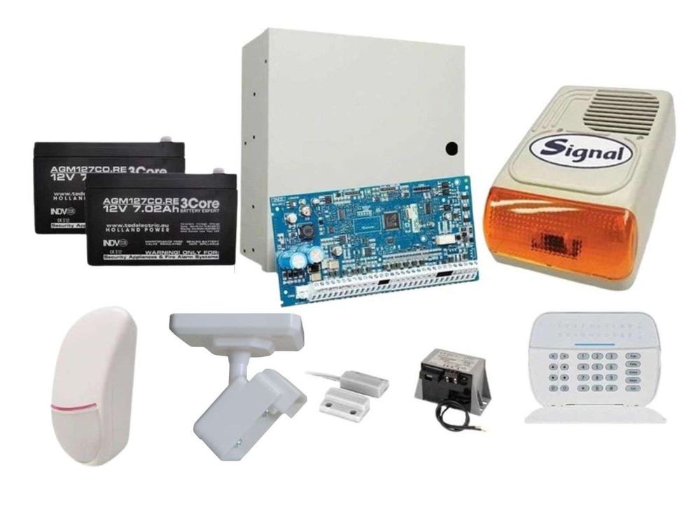 Sistem de alarma cablat DSC LED cu doua elemente de detectie, de exterior Kit NEO2016LED EXT