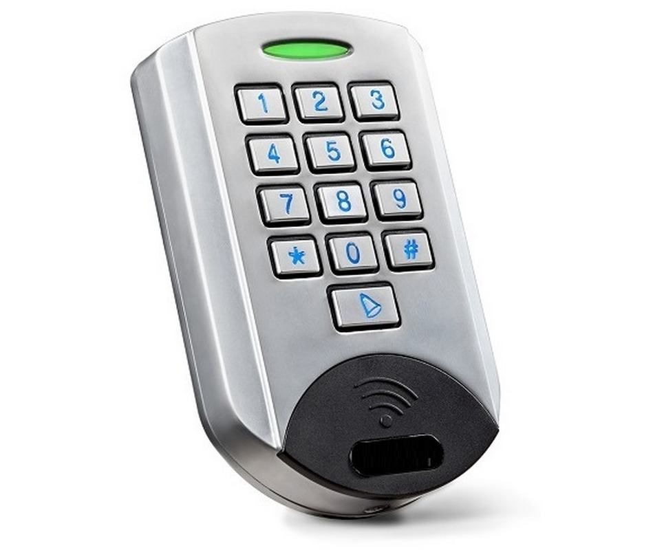 Sistem de control acces standalone, card MIFARE 13.56MHz si cod PIN, Alarma smulgere, Genway ECK-22