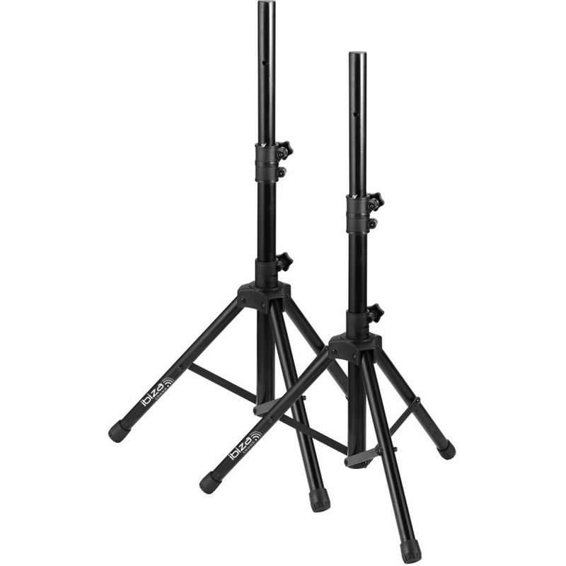 Suport boxe reglabil Ibiza Sound, capacitate maxima 30kg, ajustabil intre 0.72 si 1.20m, husa transport, SS01B-MINI