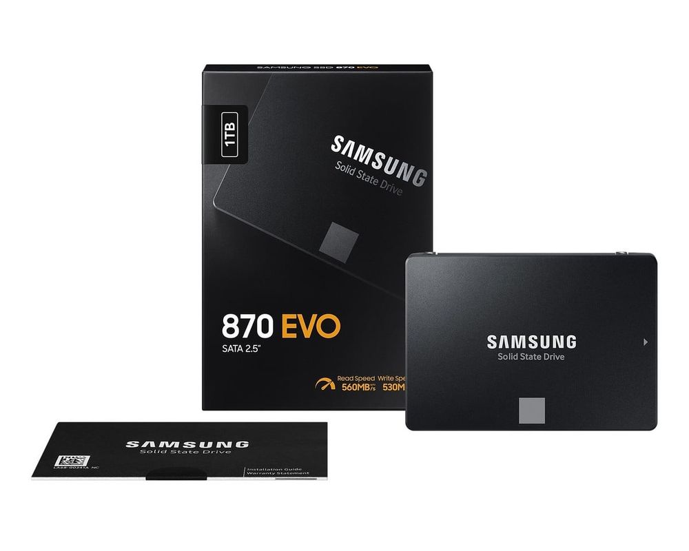 SSD 1TB Samsung 870 EVO MZ-77E1T0B/EU, SATA III, 2.5 inch, V-NAND