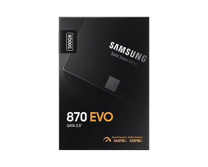 SSD 500GB Samsung 870 EVO, SATA III 6Gbps, 2.5 inch, 560MB/s