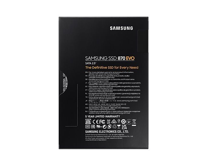 SSD 500GB Samsung 870 EVO, SATA III 6Gbps, 2.5 inch, 560MB/s